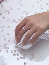 Load image into Gallery viewer, The large heart-shaped head is made from premium quality cubic zirconia, radiating the same beautiful reflection you will get from a lavish diamond. Hand-polished to perfection, you will love wearing this ring on its own or stacking it with other pieces to make the look more unique. Material: 925 Sterling Silver, Cubic Zirconia Design: Heart Weight: 1.7g